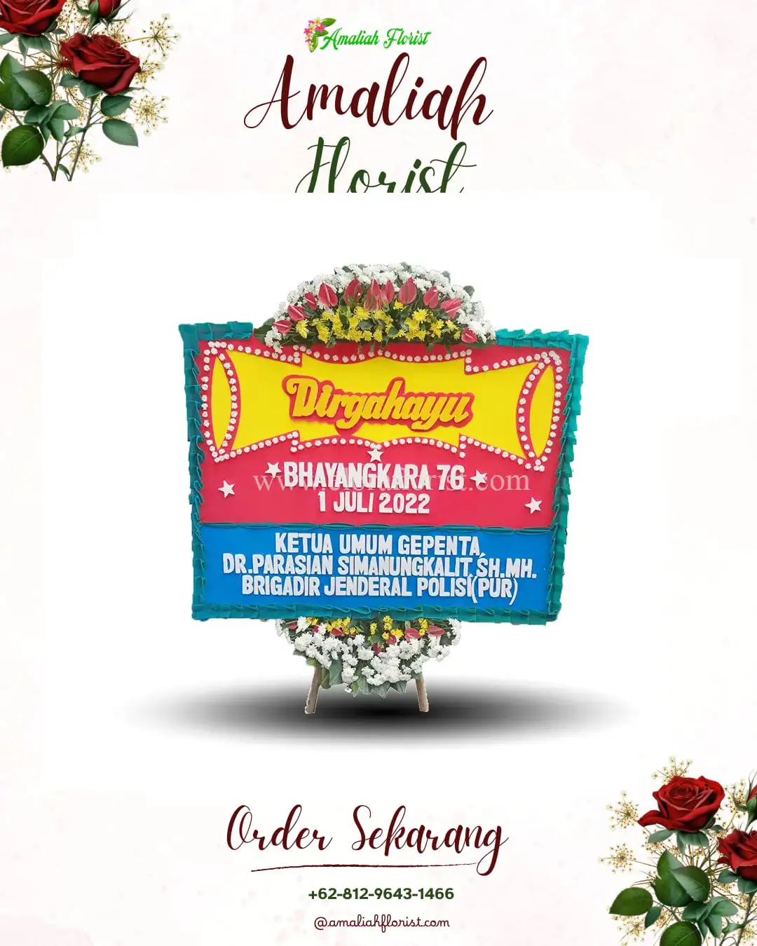 Papan Bunga HUT Ulang Tahun Jurangmangu Timur